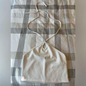 Zara High Neck Tie Top